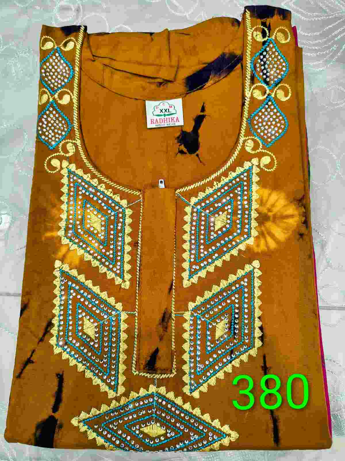 Emb Nighties with Stone