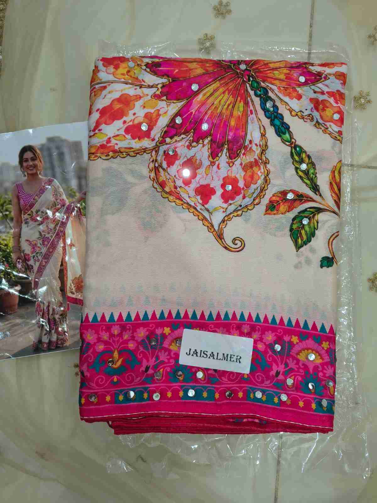 Mirror Saree